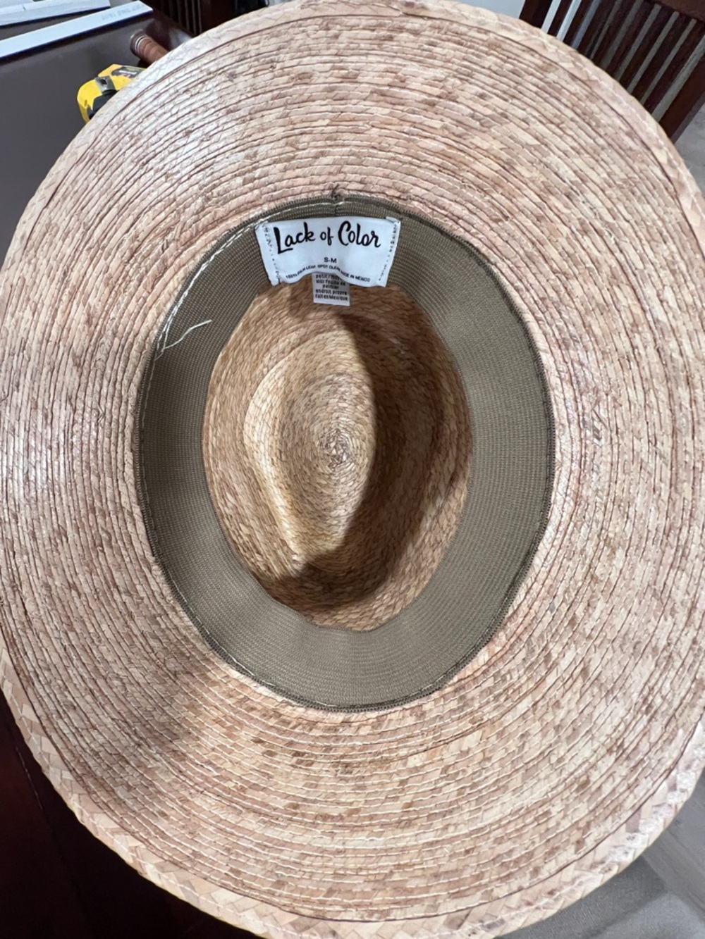 Lack Of Color Natural Straw Fedora Hat - Picture 11 of 11
